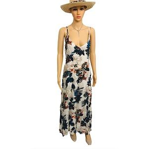 New Women’s Boho Beach High Split Beach dress L